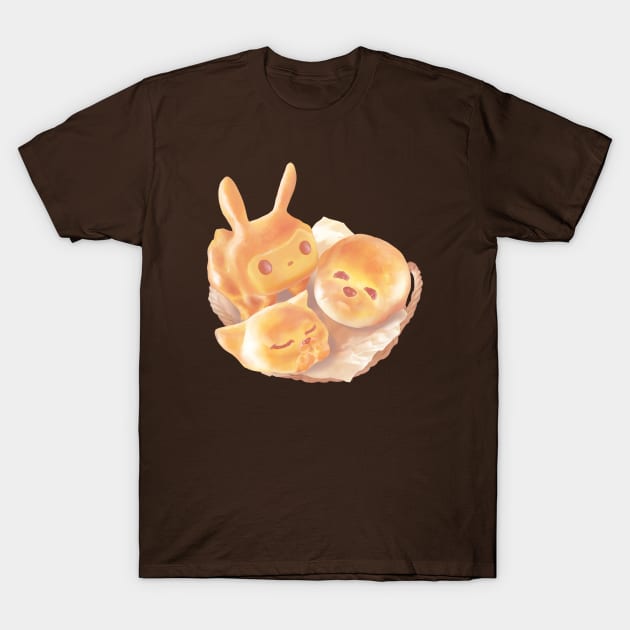 Adorable Animal Shaped Bread T-Shirt by zkozkohi